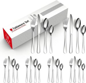 Homkits 24 Piece Mixed Flatware Sets In Abu Dhabi